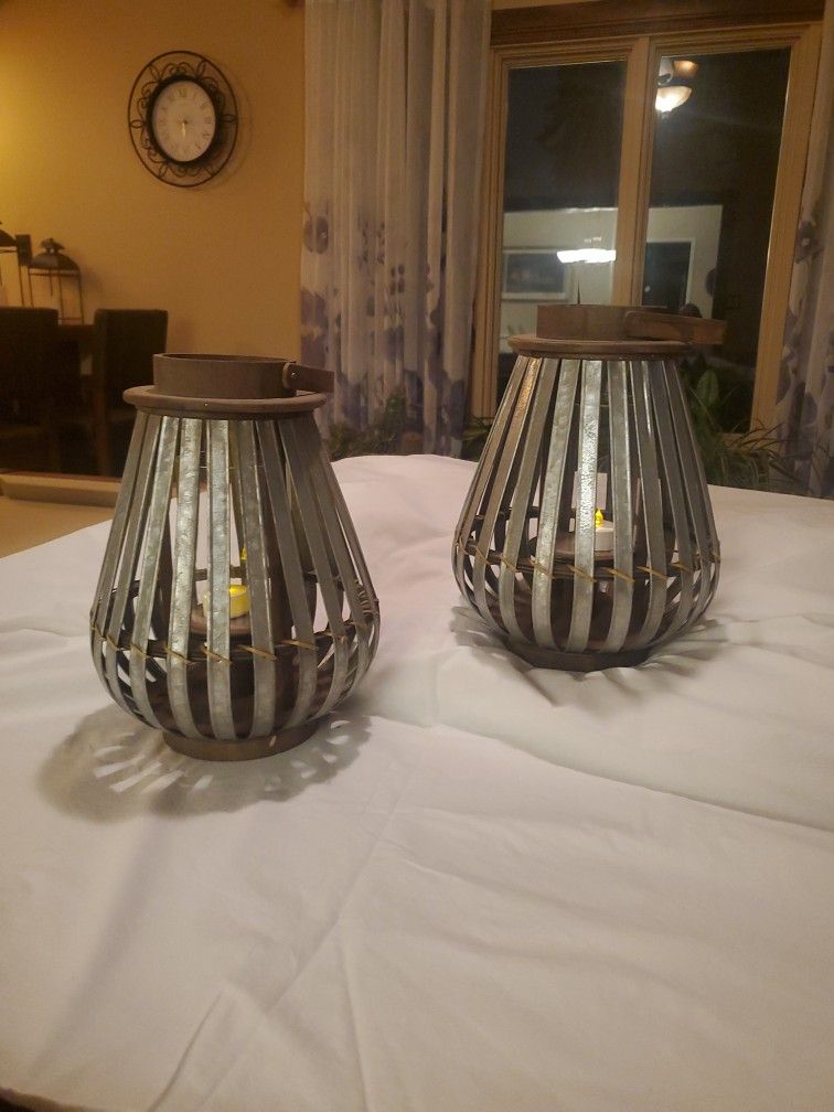 Wood Aluminum Lanterns