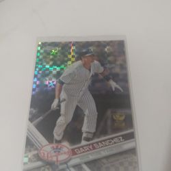 2017 Topps Chrome Gary Sanchez Xfractor Baseball Card New York Yankees