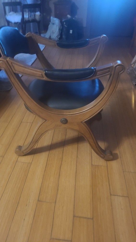 Vintage Solid Wooden Accent Chair