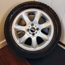 Single Mini Wheel and Tire- Like New