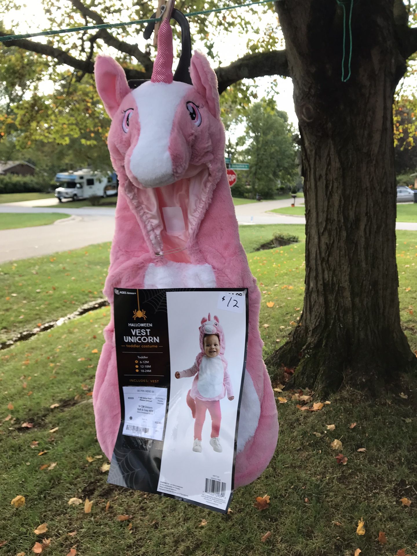 Vest Unicorn sz 6-12mos childrens costume NEW