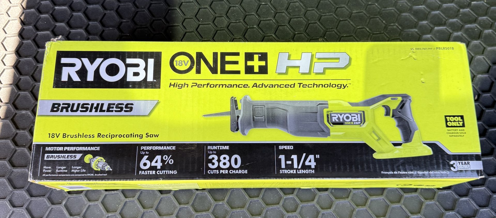 RYOBI ONE+ HP 18V Brushless Cordless Reciprocating Saw