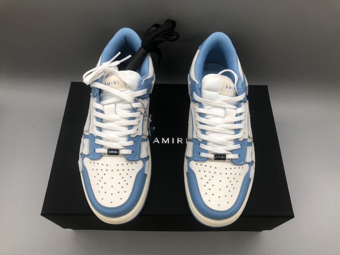 AMIRI Skel Top Low
 blue and white