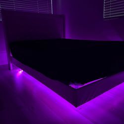 Floating Bed Frame w Mattress