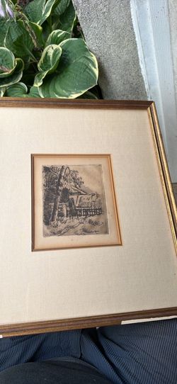 Paul Cezanne Original Etching “Paysage a Auvers”