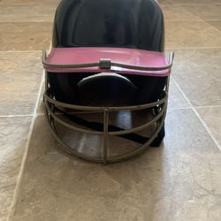 Easton batting helmet with mask