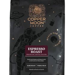 Copper Moon Dark Roast Whole Bean Coffee, Espresso Blend, 5 Lb
