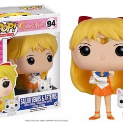 Funko Pop! Vinyl: Sailor Moon - Sailor Moon - Venus w/ Artemis #94 *NOT MINT*