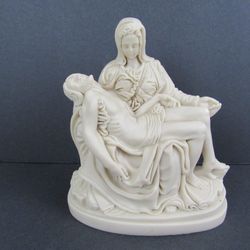 The Pieta by Michelangelo Jesus Christ & Mother Mary Madonna Sculpture


