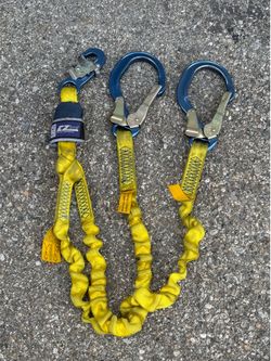 Sala Ez-Stop Tie-Off Shock Absorbing Lanyards, 6 Ft, Elastic