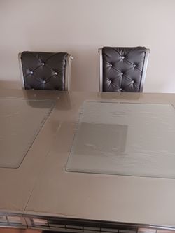 Dining table and chairs