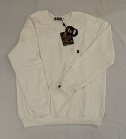 BAPE Ape Head One Point Crewneck White