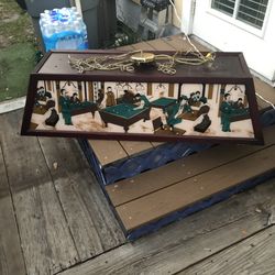 Vintage Pool Table Light