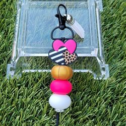 Silicone Beads Keychain 