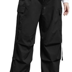 3XL - Black Plus Size Cargos 