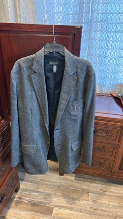 INC Men's Gray Tweed Blazer Sport Coat