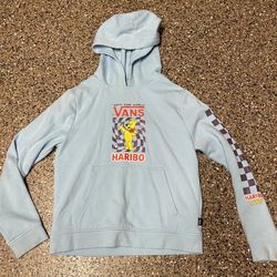 VANS Haribo Gummy Bears Blue Hoodie Kids Size Medium 