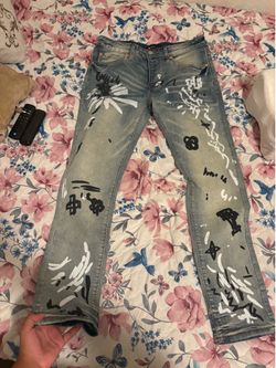 Purple jeans