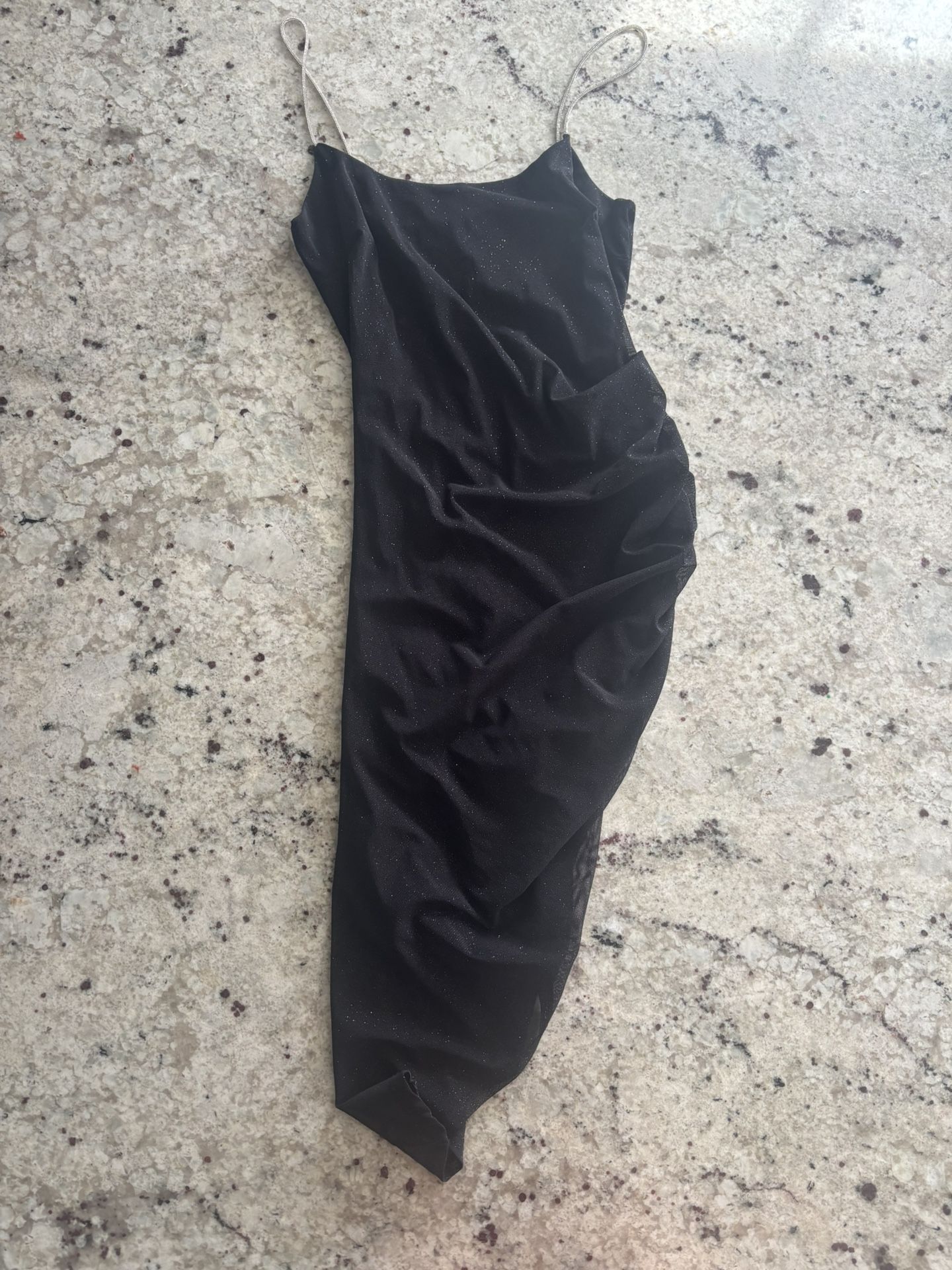 Black Glitter Formal Dress Size Medium with slit