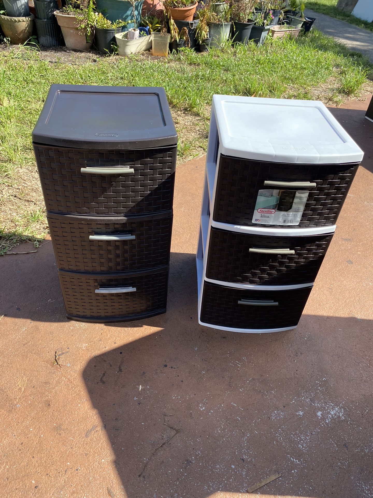 Sterlite Brown 3 DRAWER Plastic Organizer At 15 Dollar Each One