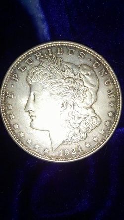 1921 SILVER MORGAN NO MINT MARK