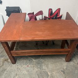 Oak wood mini table