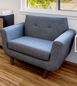 Large Blue Arm Chair