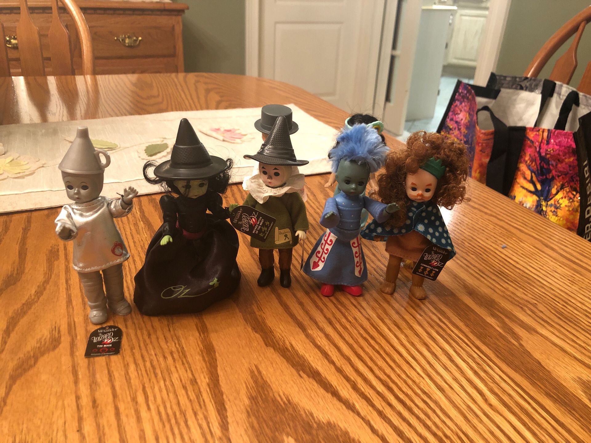 McDonalds Wizard of Oz set. The Tim man, the Wicked Witch of the West, Scarecrow, Lion, Winkie Guard