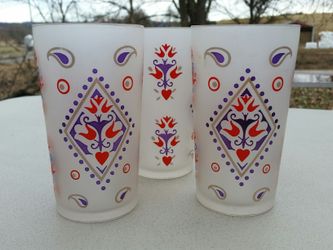 Free vintage retro mid-century tumblers drink glasses