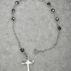 925 Silver Rosary Bracelet