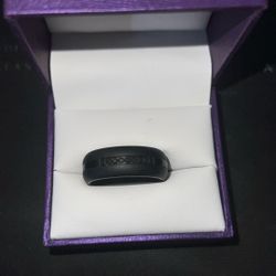 Black Diamond Wedding Band 