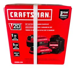 CRAFTSMAN V20 Power Tool Battery Charger Station With Batteries Included