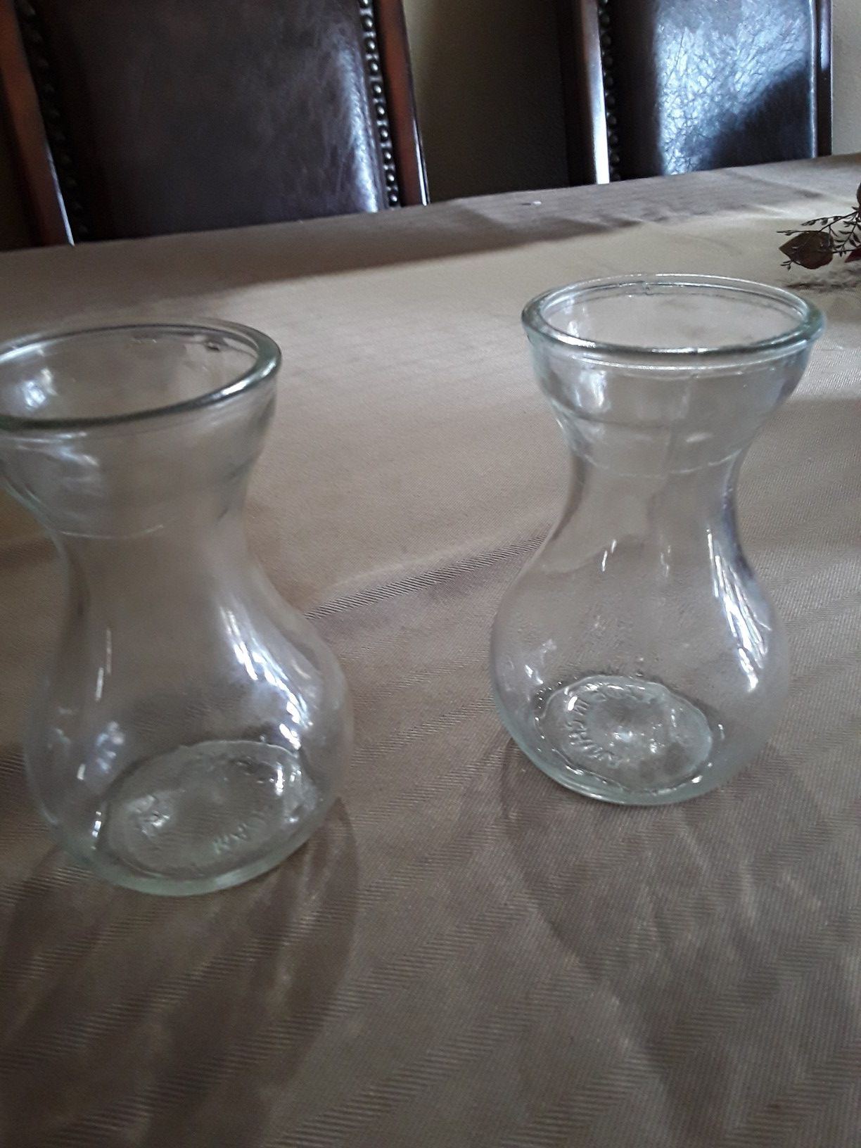 Small glass vases