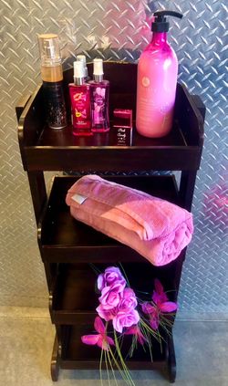 Wooden Bathroom Brown Shelf Beauty Accessories Make Up Lotions Towels Storage Organizer Caddy Wooden Bathroom Brown Shelf Beauty Accessories Make Up