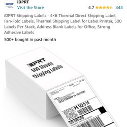 500 Blank Shipping Labels