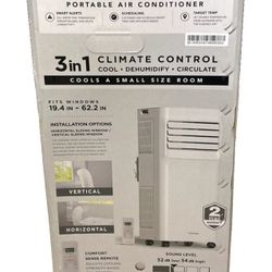 VISSANI Portable Air Conditiioner 3in1 250 SQ FT Powered 6000BTU