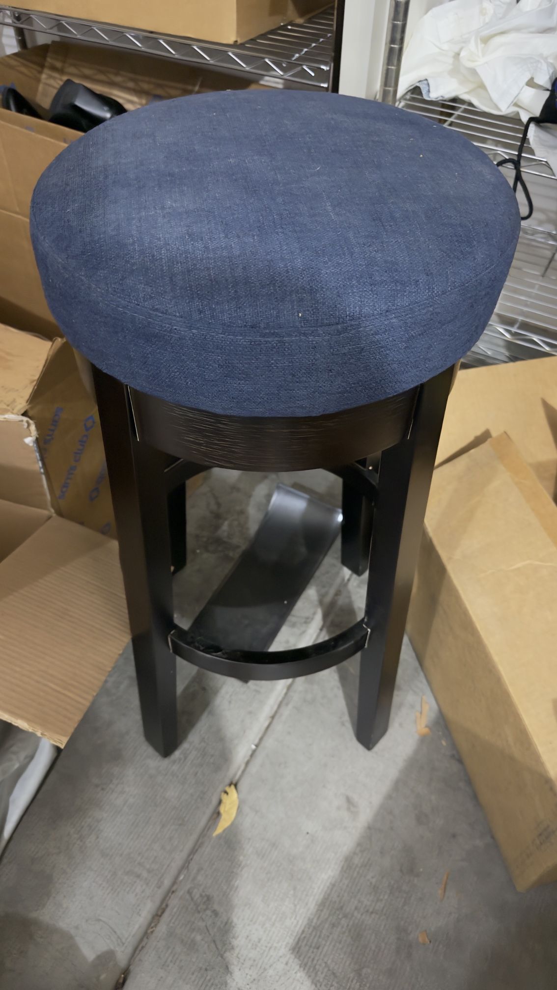 Very Nice Stool Solid Wood And Swivel Chair Super Cushioned