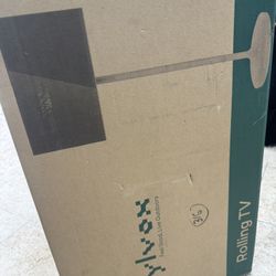 NEW - 27" Portable Battery-Powered Smart TV on Wheels with Touchscreen (Rolling TV Series)  