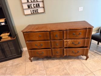 Long wooden dresser
