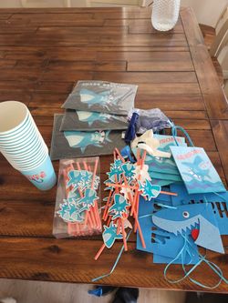 Shark Party Supplies $5