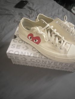 Converse X Cdg Hidden Heart Size 8.5 Men’s 10 Women’s
