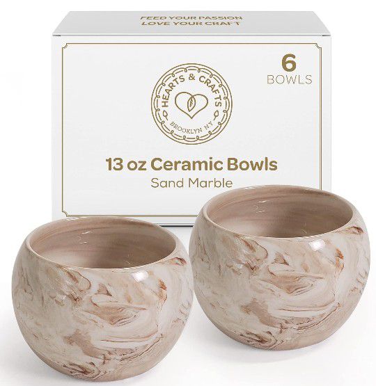 Sand Marble Ceramic Bowls 