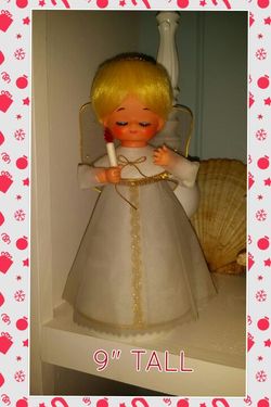 Vintage musical Christmas angel