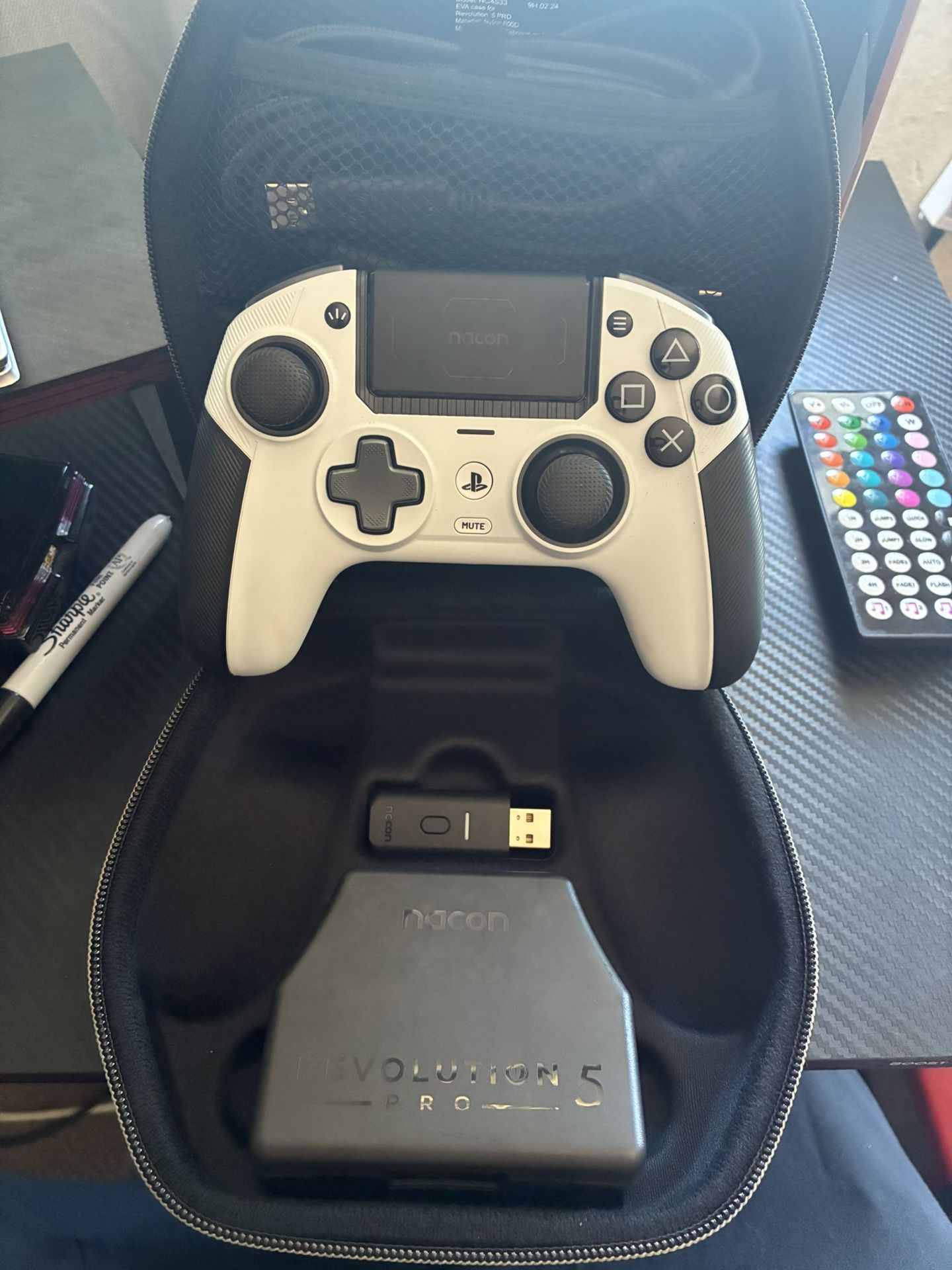 White And Nacon Pro Gaming Contoller