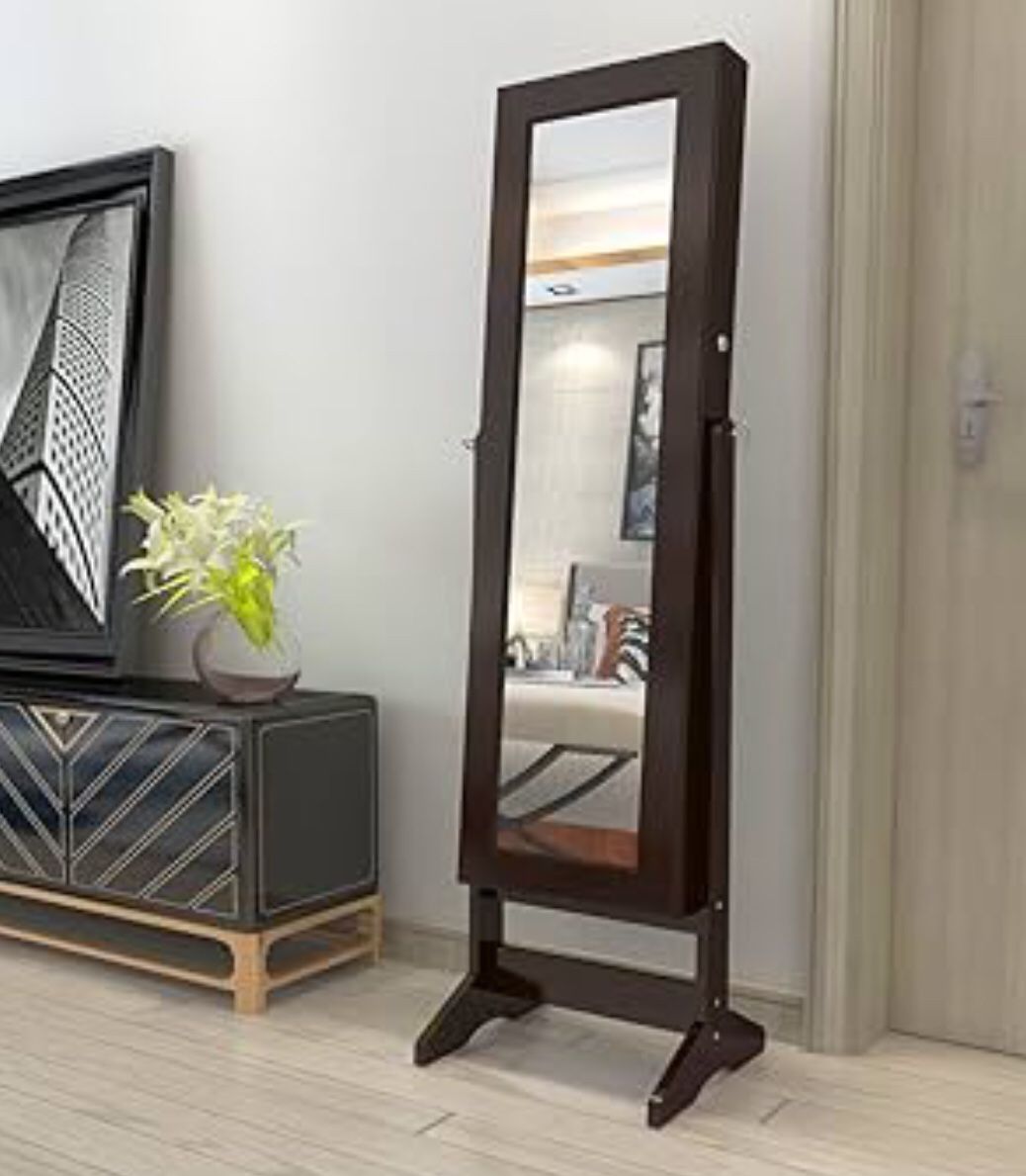 LANGRIA | Wood Mirror Jewelry Holder