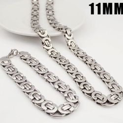 Men Women Necklace bracelet Set