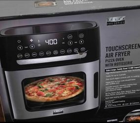 NEW Bella Pro Series 12.6-Qt Touchscreen Air Fryer Pizza Oven & Rotisserie