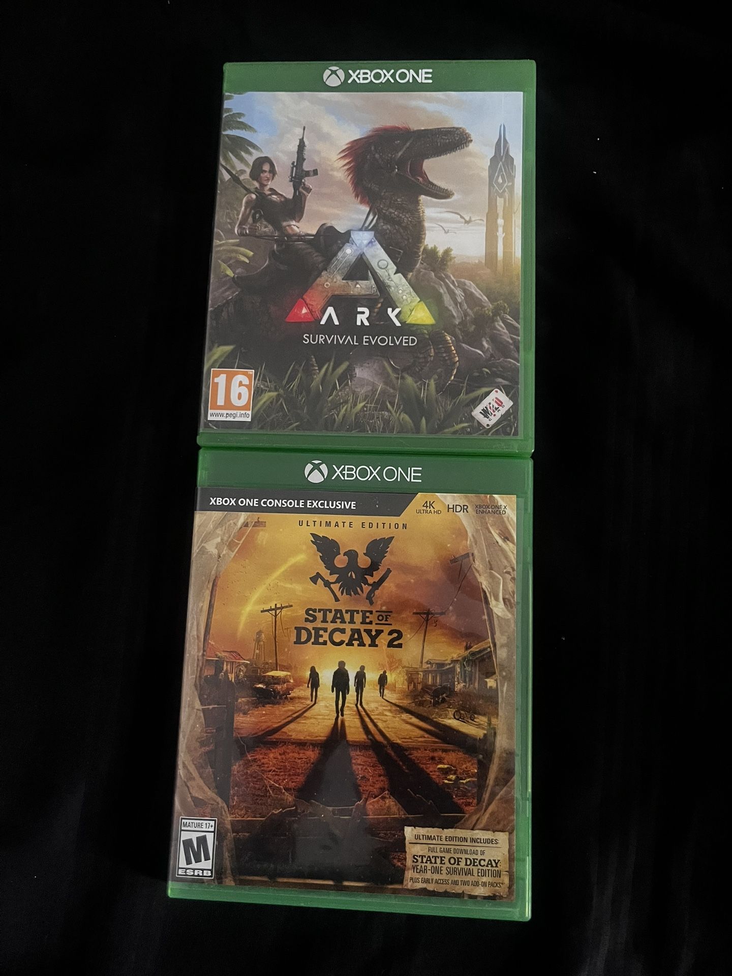Xbox One Ark Survival Evolved & State Decay 2