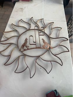 Metal outdoor art