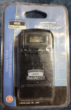ReVIVE ReLOAD EXT World Ready Li-Ion Battery Charger LCD Display